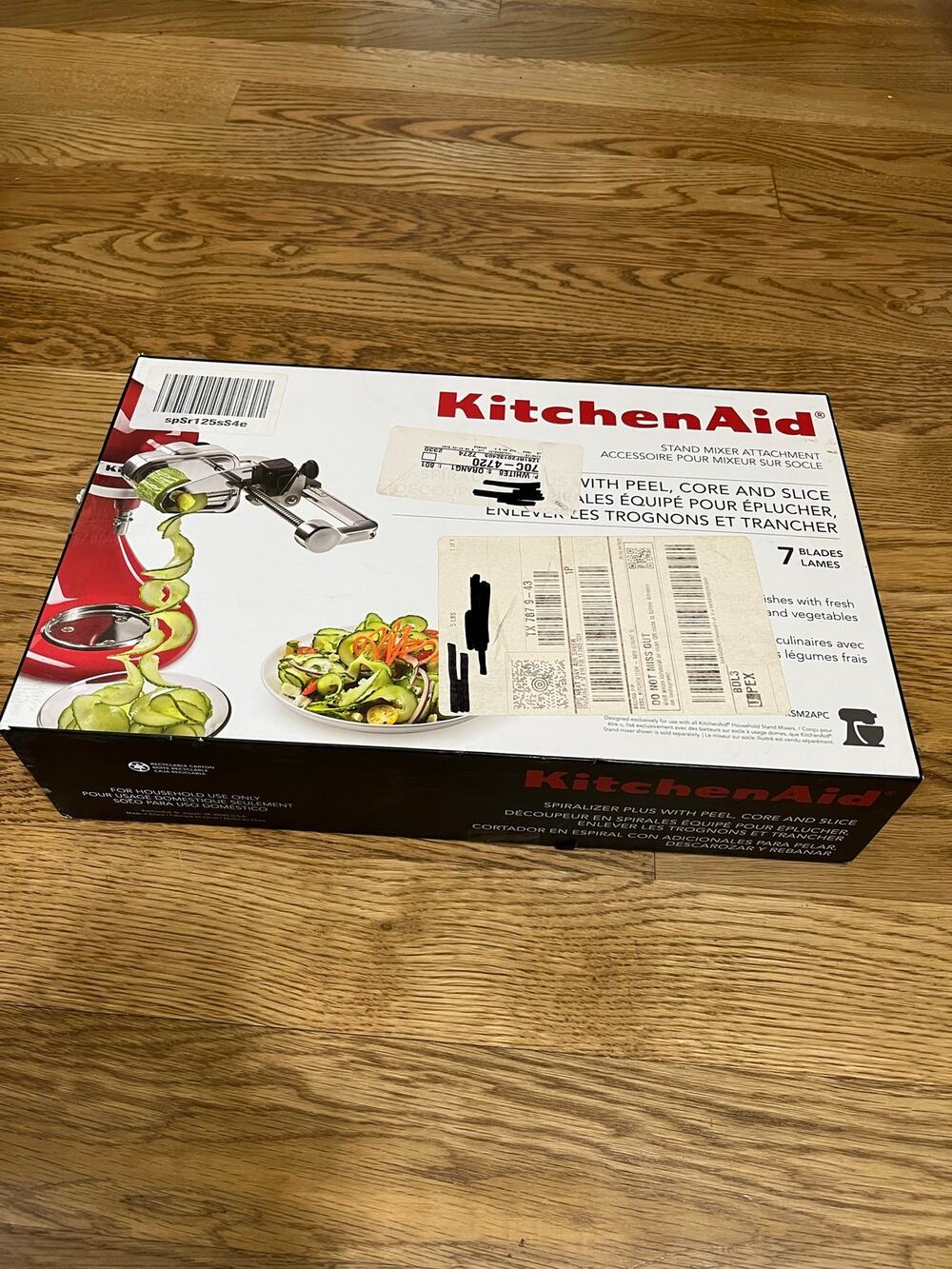 KitchenAid 7 Blade Spiralizer Plus with Peel, Core & Slice Stand Mixer KSM2APC